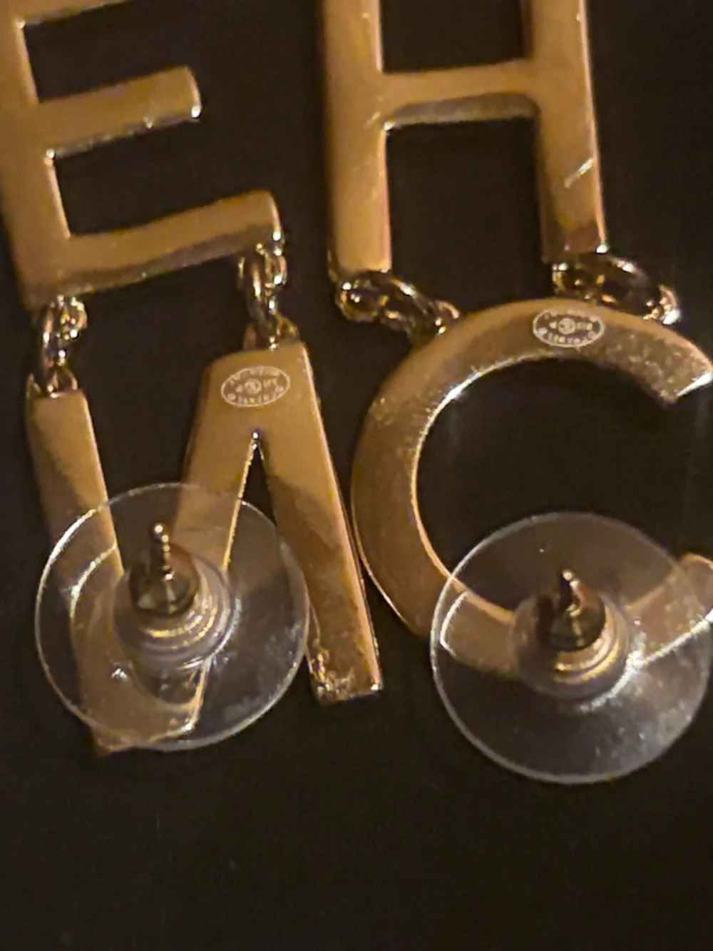 🪩 Crystal CHA NEL drop earrings 🆕